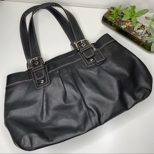 Coach Black Leather X Large Soho Business Tote